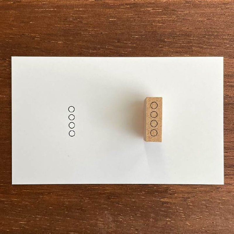 复选框 圆形 13mm 手帐印章 橡胶印章 行事历 日记 日本制 b-027 - 印章/印台 - 木头 