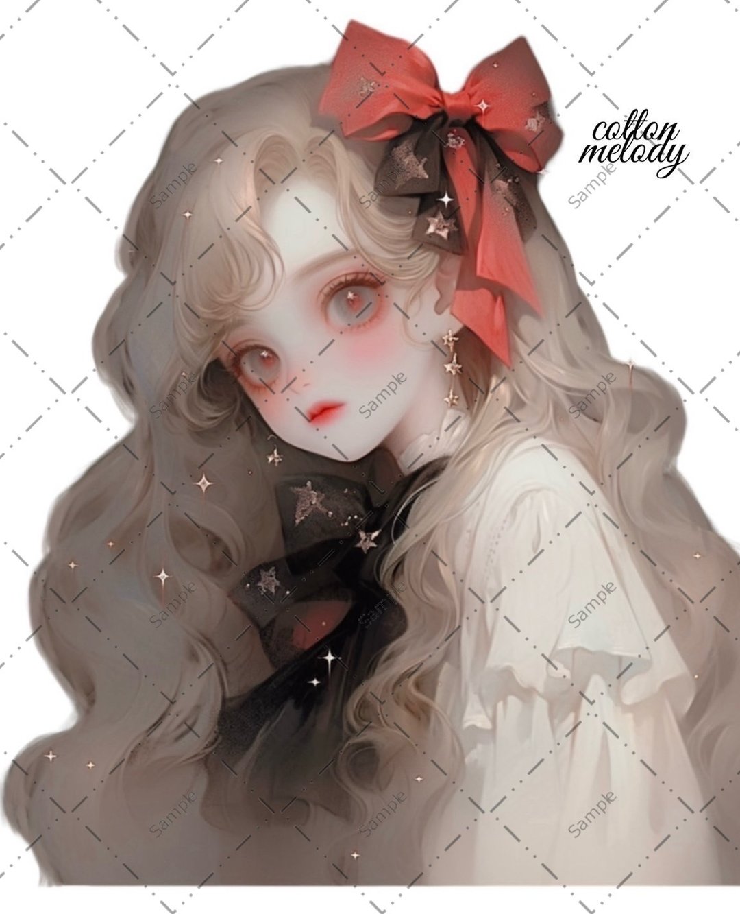 原创贴纸 no.203 人物贴纸 原创贴纸 人像贴纸 女孩贴纸 原创人物贴纸 - 贴纸 - 纸 