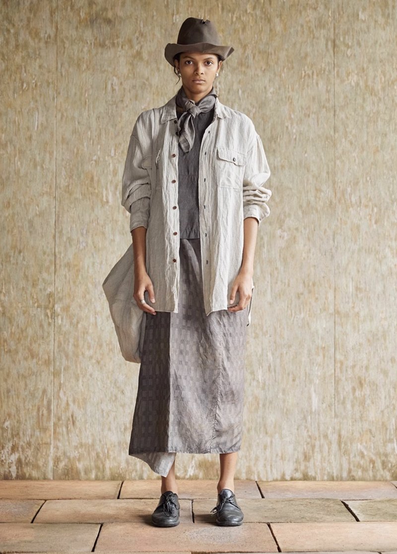 复古文青 亚麻男装衬衫 休闲衬衣 - 女装衬衫 - 其他材质 多色