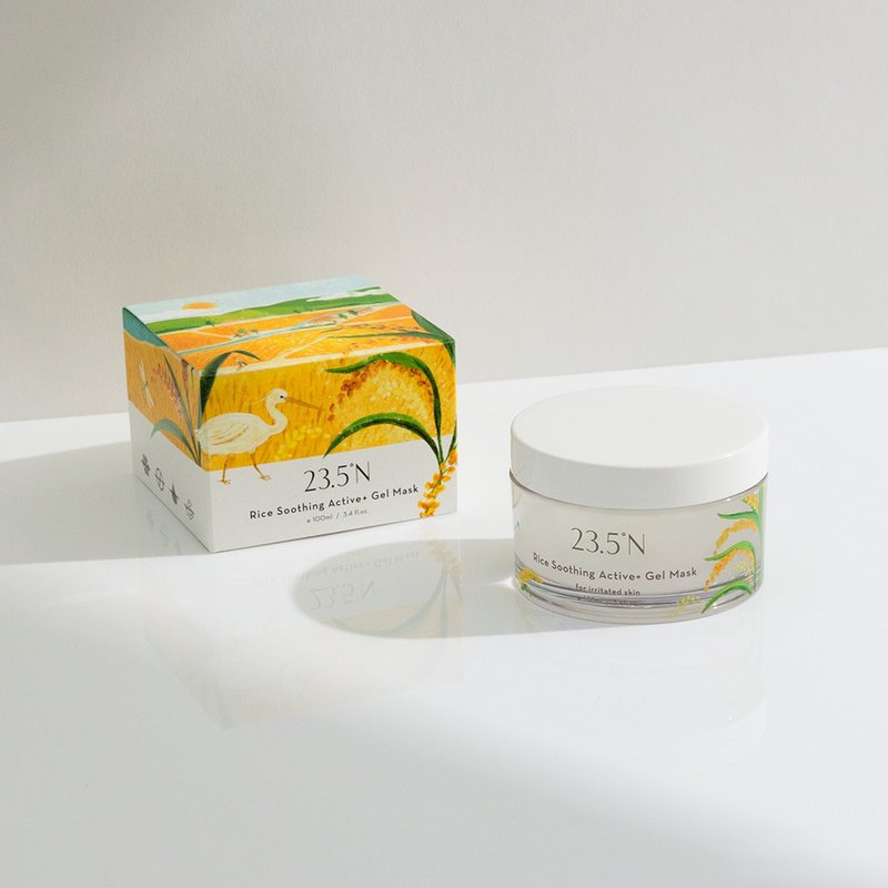 米粹舒缓活酵冻膜100mL(植物乐园版)│舒敏。亮白。敏感肌 - 面膜/冻膜 - 其他材质 橘色