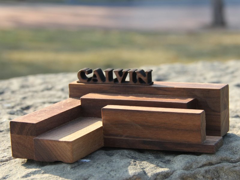 《C.L Studio 》【现代简约-多角几何风格木制手机架/名片座】C-6 - 文件夹/资料夹 - 木头 