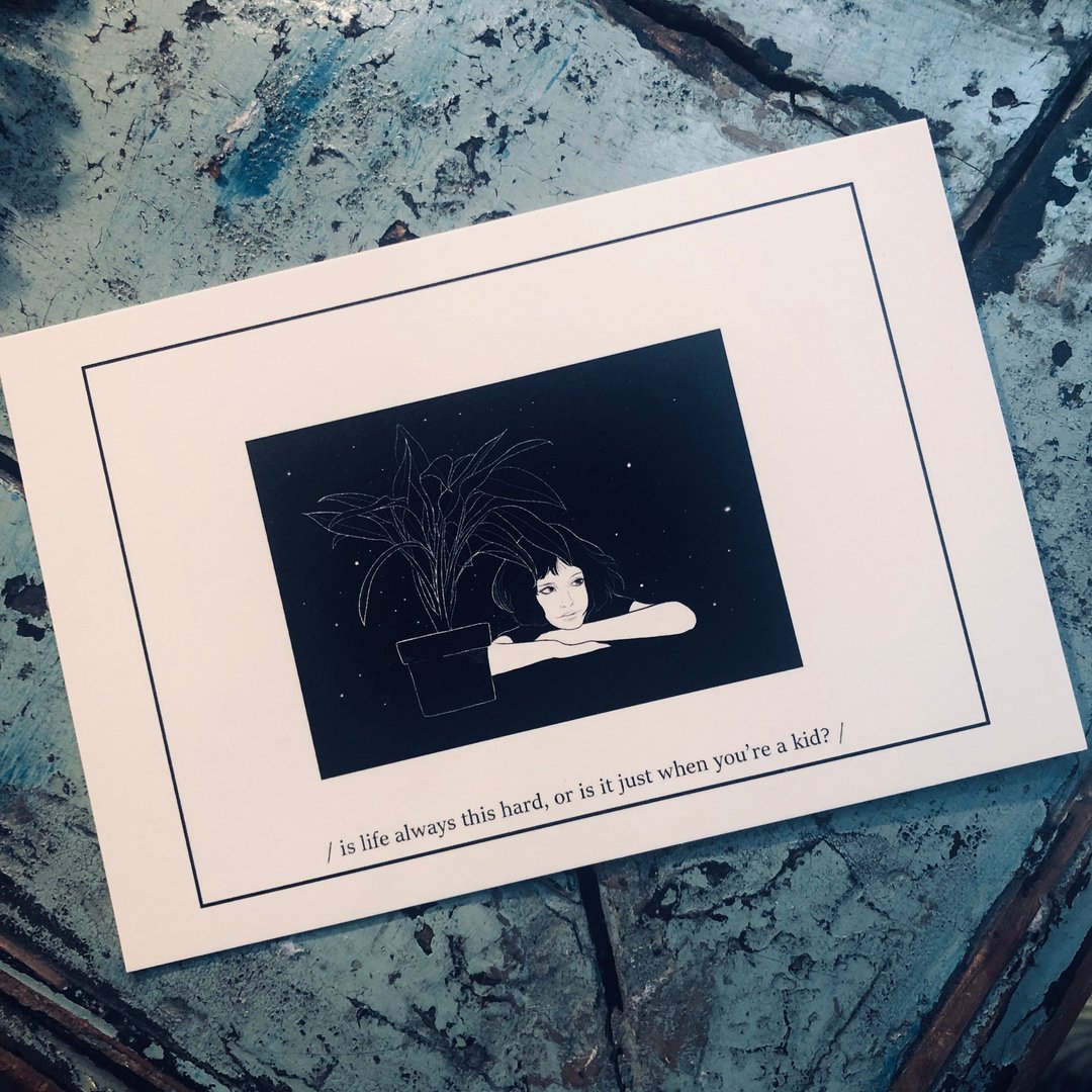 Movie series - postcard no.4 - 卡片/明信片 - 纸 白色