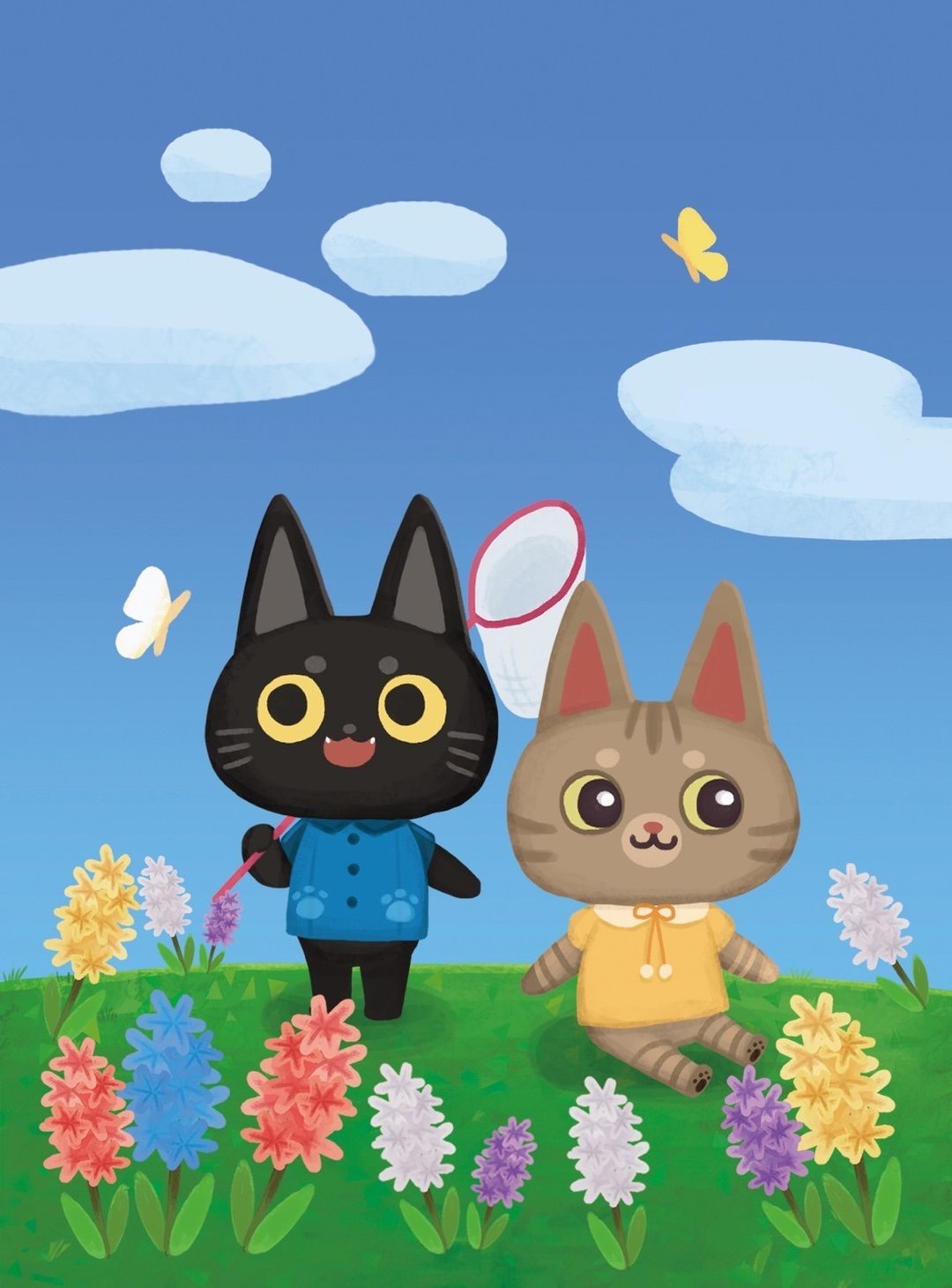 猫咪插画明信片 兜拉森友会款 - 卡片/明信片 - 纸 多色