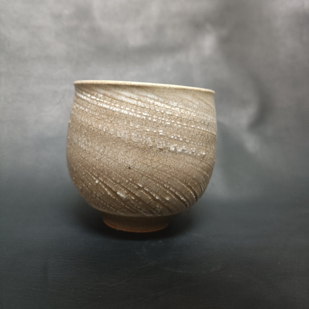 手作漩涡裂纹茶杯 - 茶具/茶杯 - 陶 