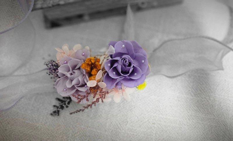 皎月有花 永生花手腕花 - 干燥花/捧花 - 植物．花 