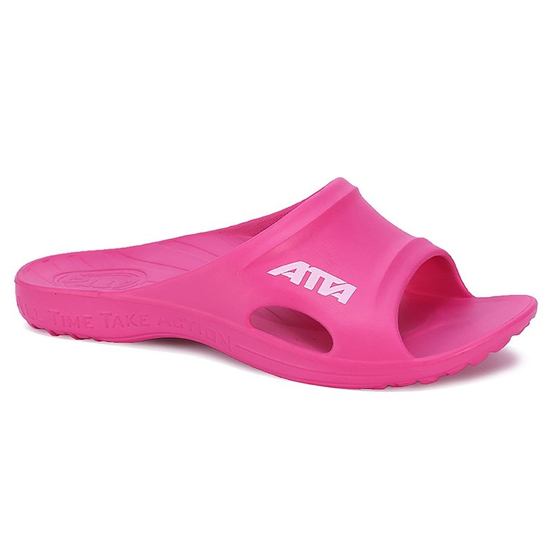 【ATTA】足底均压 足弓简约休闲拖鞋-桃红色 - 拖鞋 - 塑料 