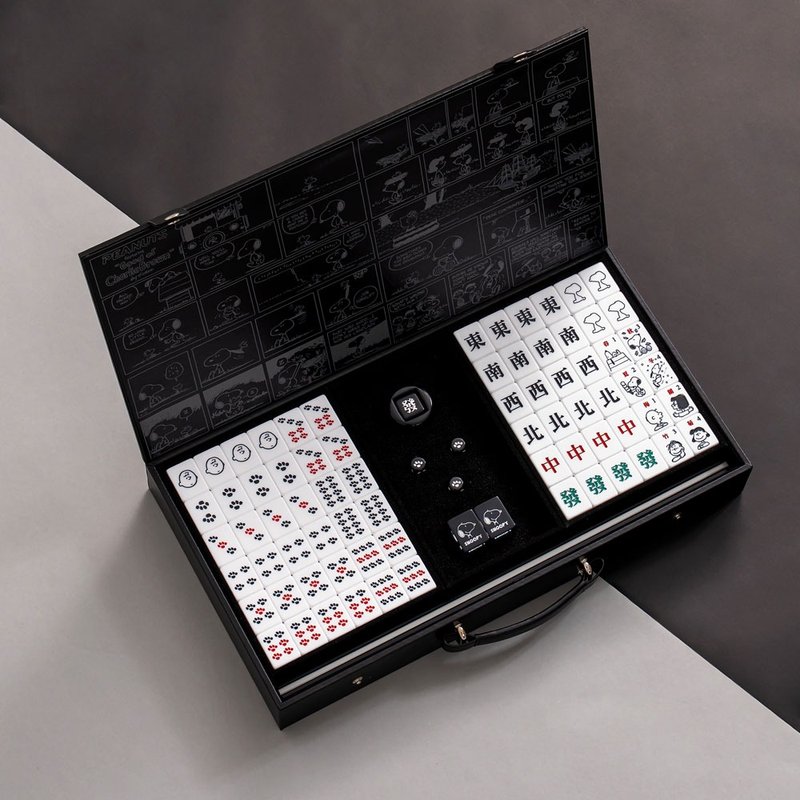 【Snoopy史努比】水晶麻将组(不适用电动麻将桌) - 桌游/玩具 - 其他材质 黑色