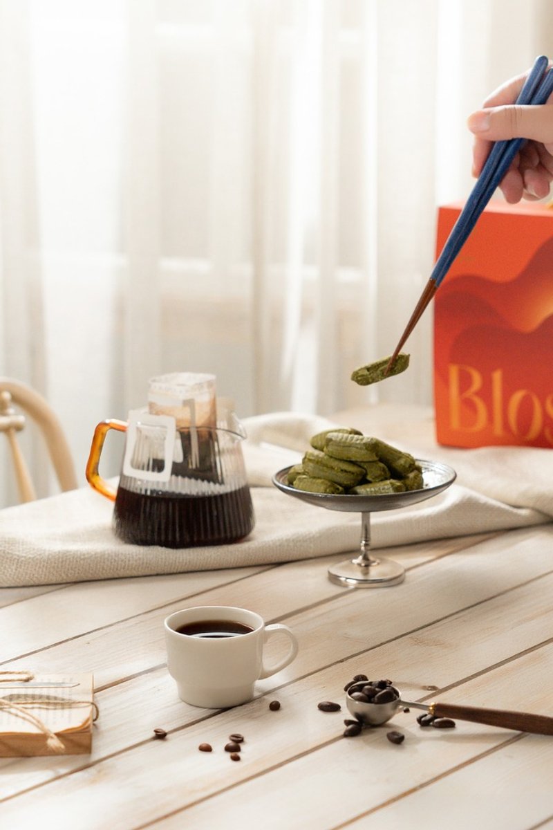 【早鸟预购】【春之盛】包种茶酥咖啡礼盒 | 酒渍咖啡 - 春和款 - 咖啡 - 新鲜食材 红色