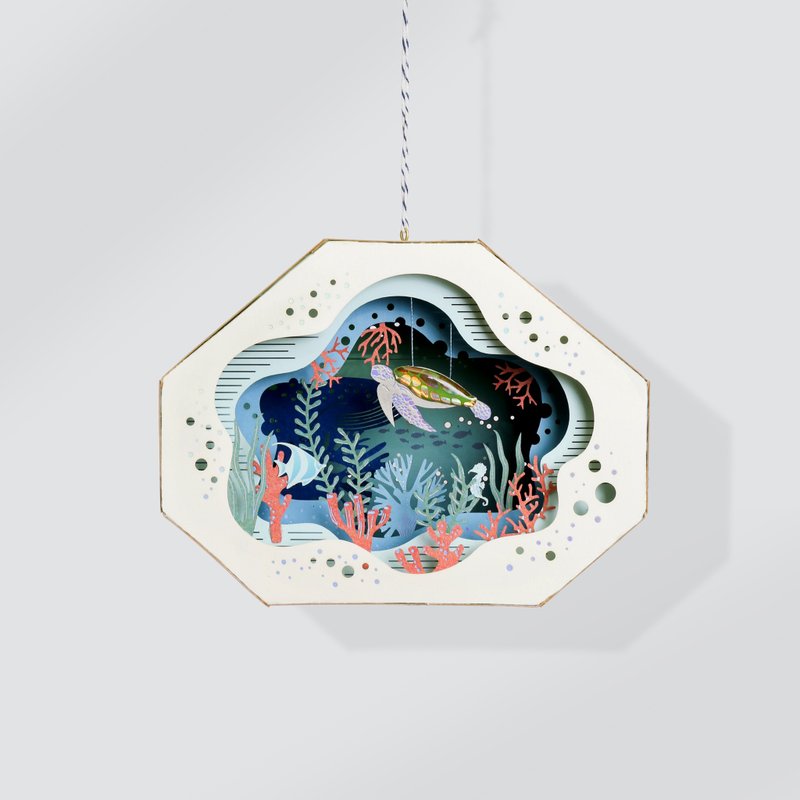 【Jeantopia】纸挂饰DIY材料包 海底世界 │ 9027909 纸风景 - 木工/竹艺/纸艺 - 纸 多色