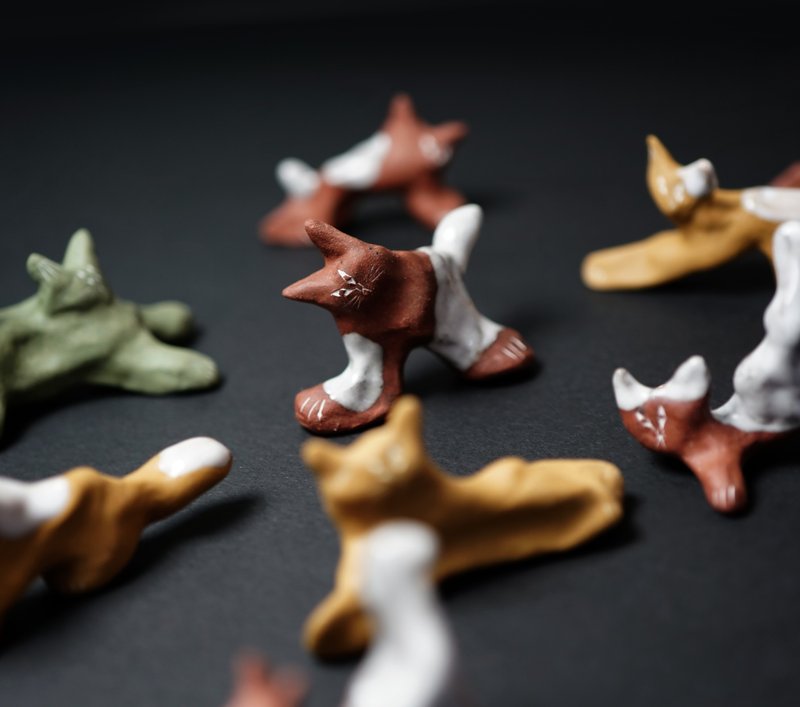 陶瓷猫 mimimor - 花瓶/陶器 - 陶 咖啡色