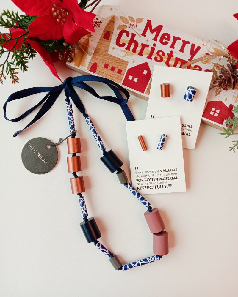 阿拉伯几何设计 手作长款串珠 防雾水设计的纸项链 - 项链 - 纸 金色