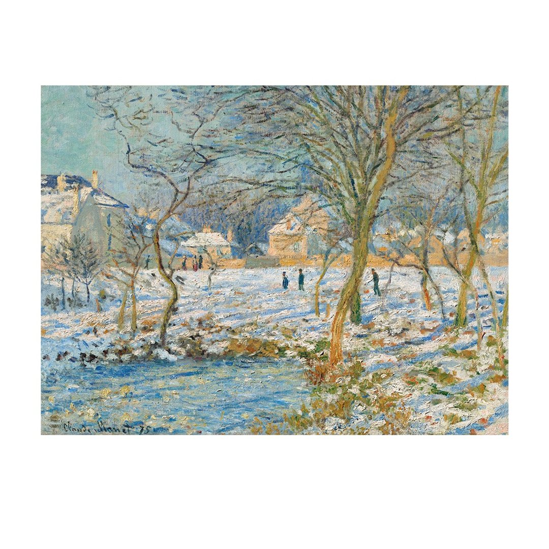 【印象派挂画】莫内 Monet: 池塘,雪的效果 - 海报/装饰画/版画 - 纸 