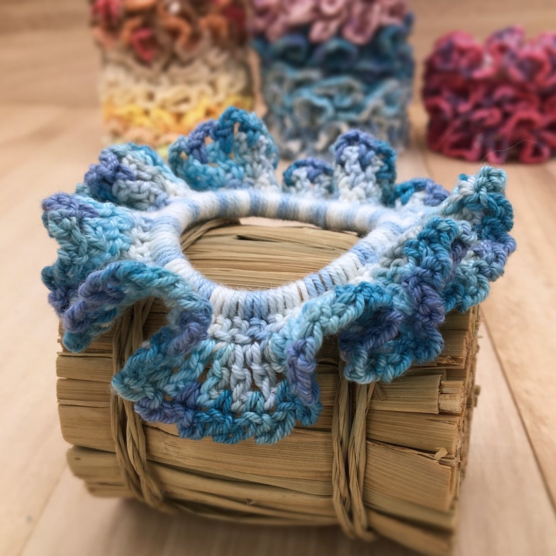 Hair Scrunchies - Colourful Hair Ties & Elastics - Crochet Hair Accessories - 发饰 - 棉 透明