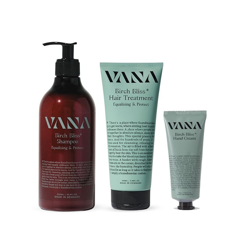 VANA 桦树礼赞平衡修复洗护套组 天然植萃・北欧森林香气 - 洗发用品 - 其他材质 透明