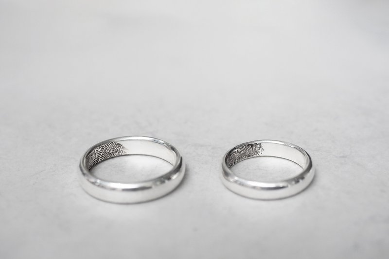 旅人印记【圆弧指纹戒】对戒 - 对戒 - 其他金属 