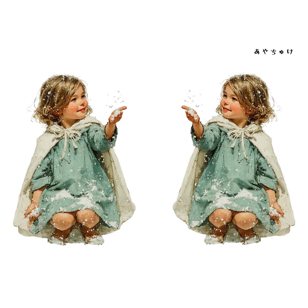 【11月新品2】08-108-0048 人物贴纸 圣诞复古风 - 贴纸 - 纸 