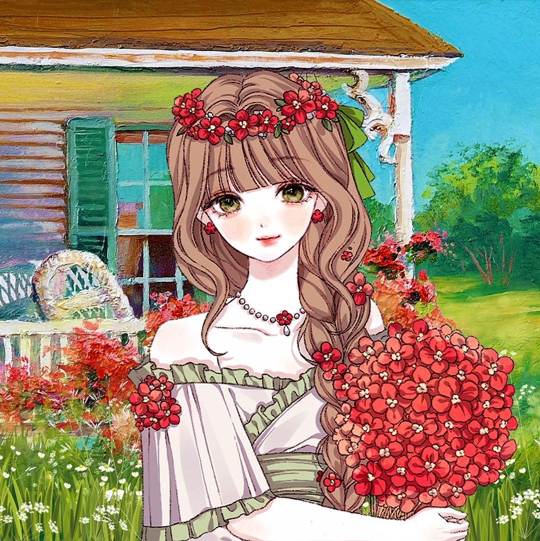 Sisters - Florist (4Color) - 贴纸 - 纸 多色