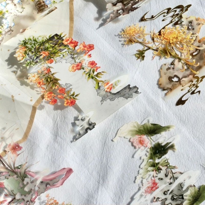 滿庭芳 PET 膠帶 5米卷 - 纸胶带 - 其他材质 