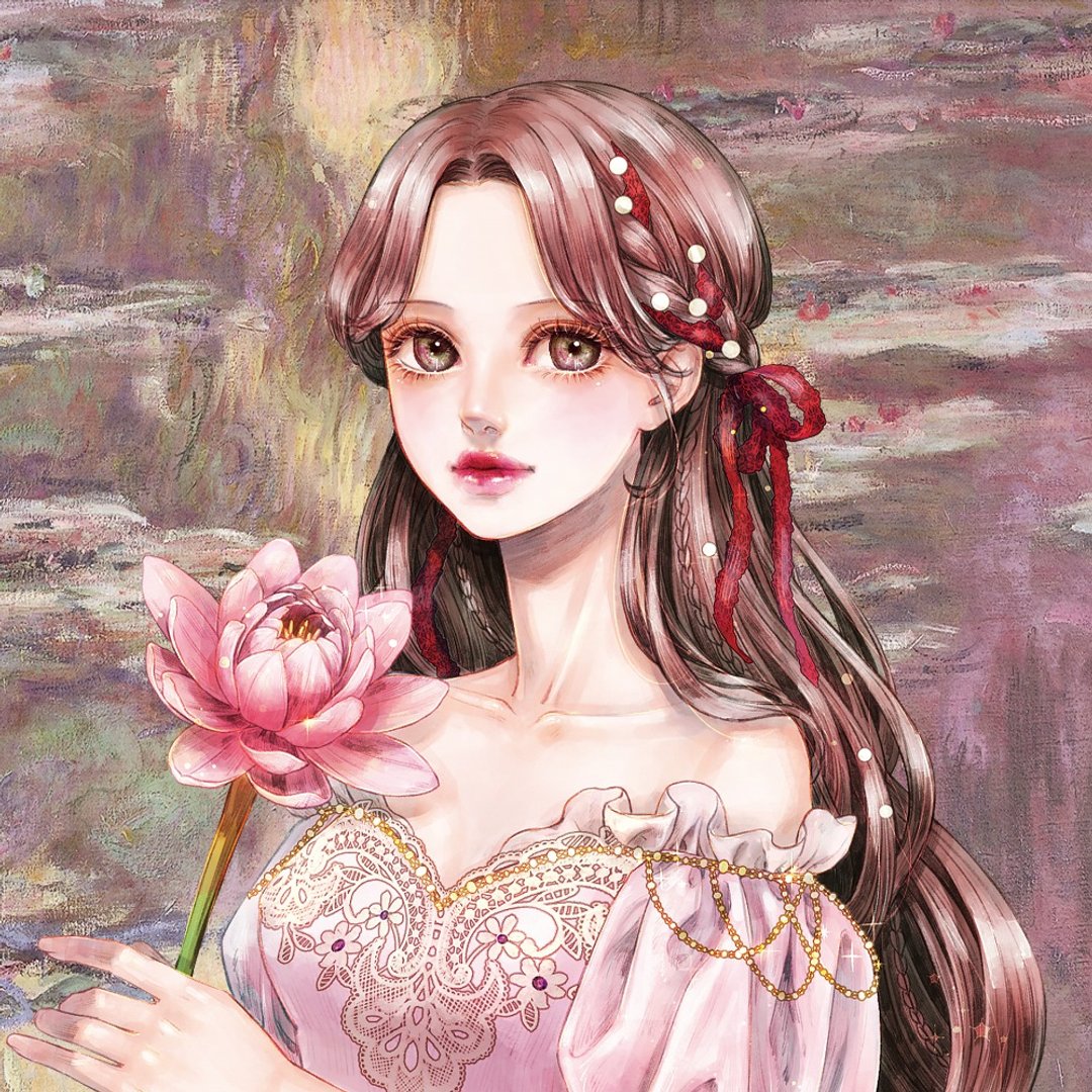 莫奈睡莲贴纸 (8color) - 贴纸 - 纸 