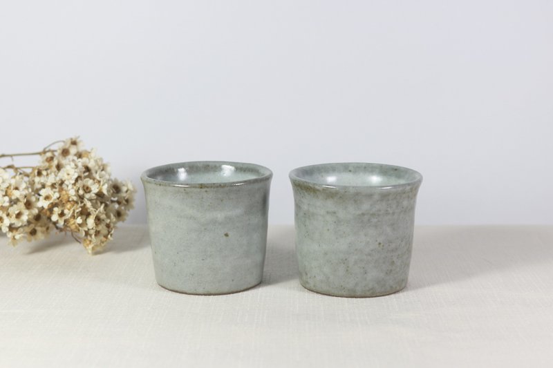 灰蓝小茶杯 - 茶具/茶杯 - 陶 