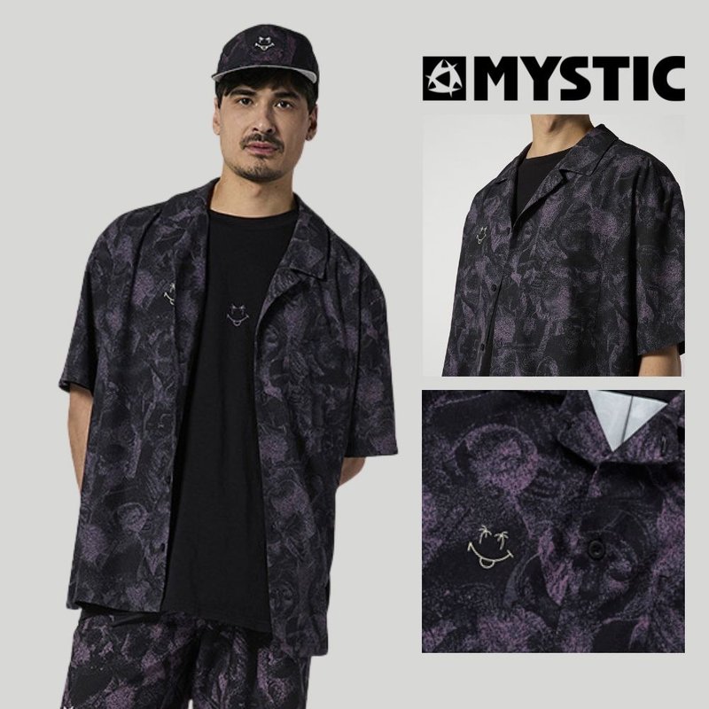 【荷兰 MYSTIC】Daily Living 宽版古巴领花衬衫 - 男装衬衫 - 其他材质 