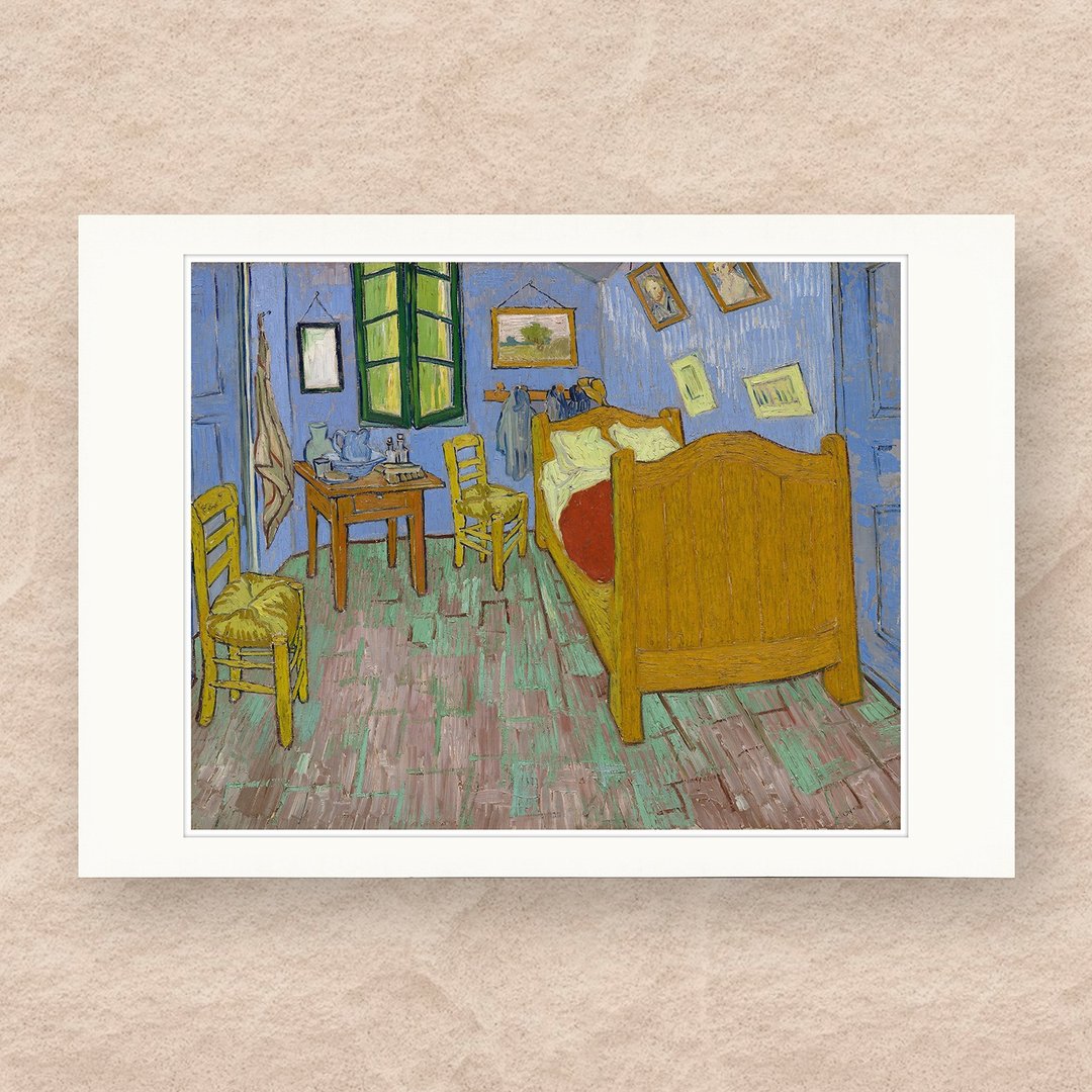【B4 艺术画卡・B4 Poster】梵谷・卧室 - 海报/装饰画/版画 - 纸 多色