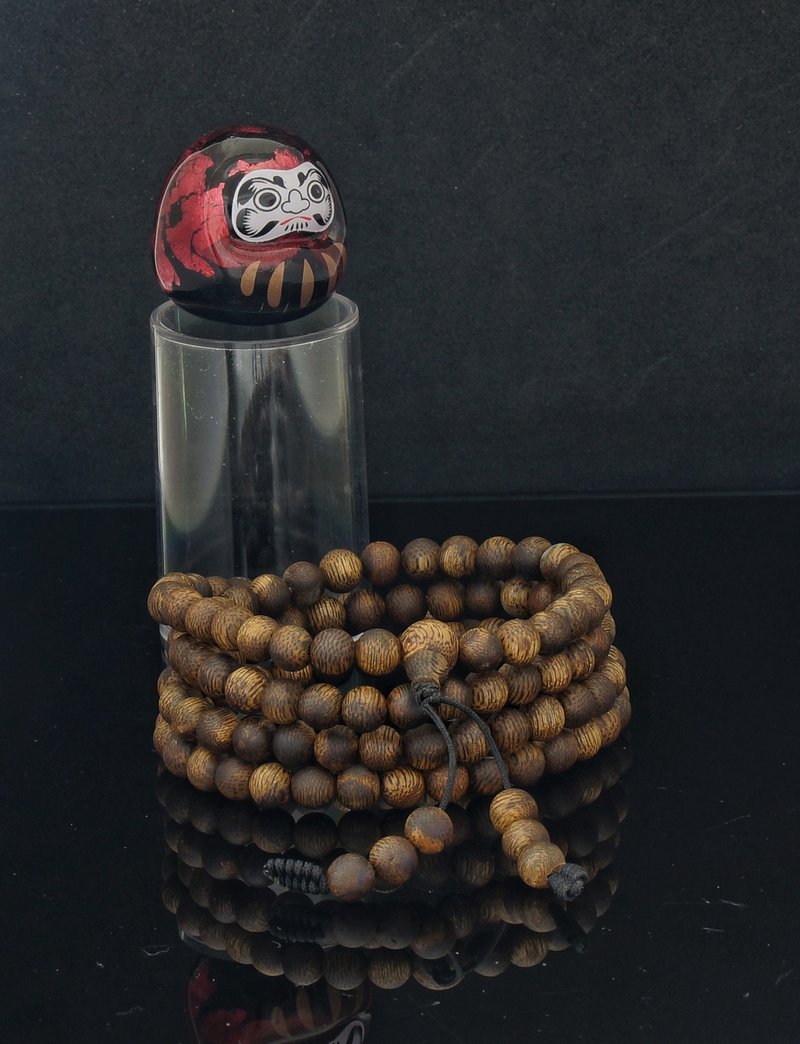 海南种植绿奇楠 108粒 6mm 沉香手链 ( HKA2308 ) - 手链/手环 - 木头 