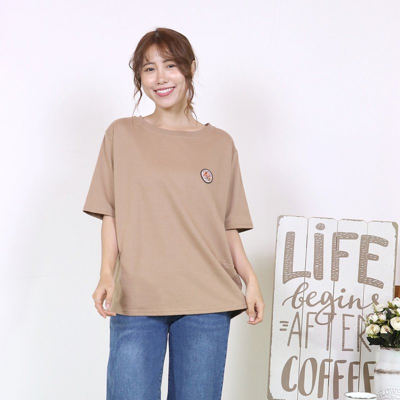 Hana Mokuba 纯棉百搭素色T恤 - 女装 T 恤 - 棉．麻 