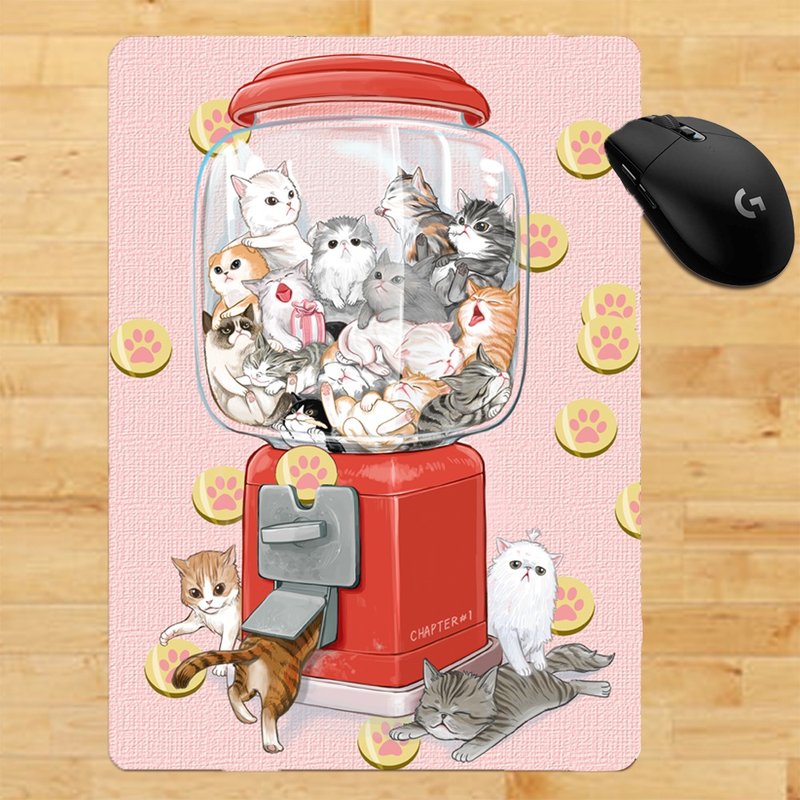3猫小铺~扭蛋鼠标垫 - 鼠标垫 - 塑料 