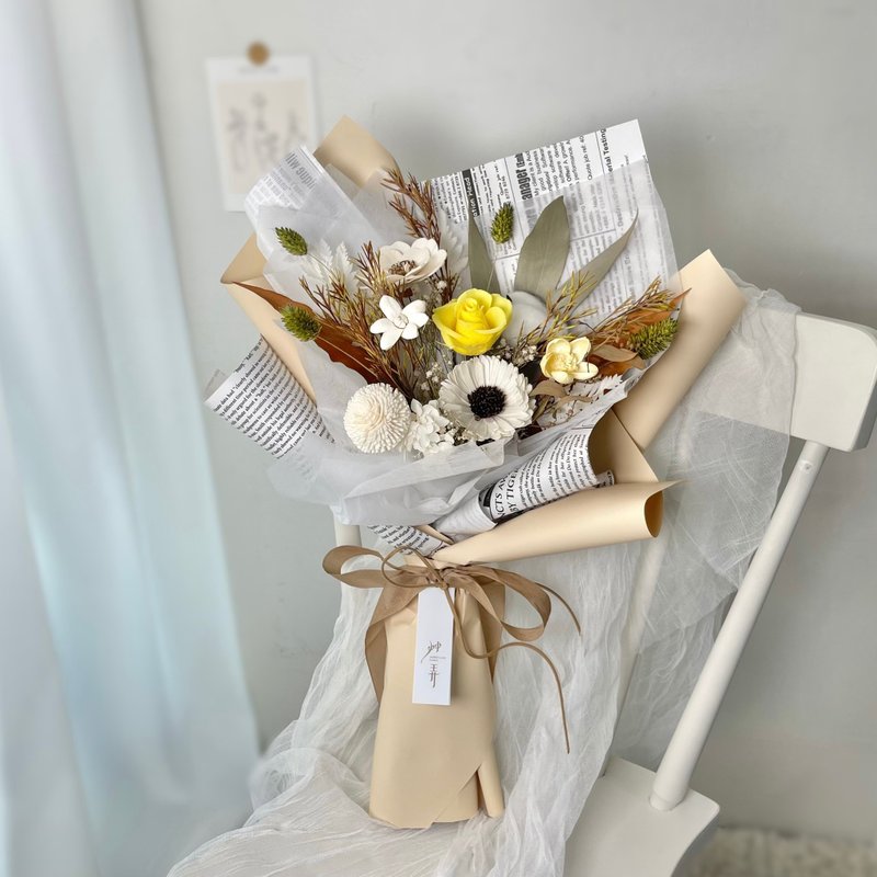 【艹弄Garden Lane Floral】你是我的太阳/毕业花束 - 干燥花/捧花 - 植物．花 
