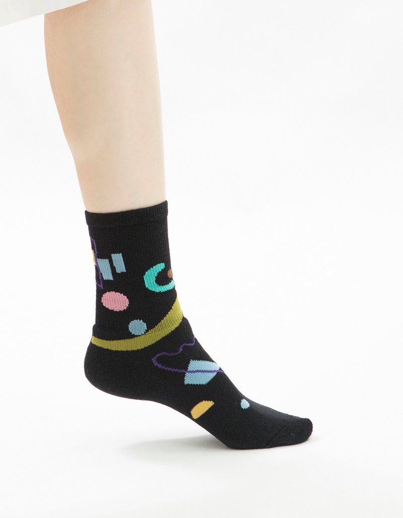 瓦西里・康丁斯基1:1袜 - 袜子 - 棉．麻 白色