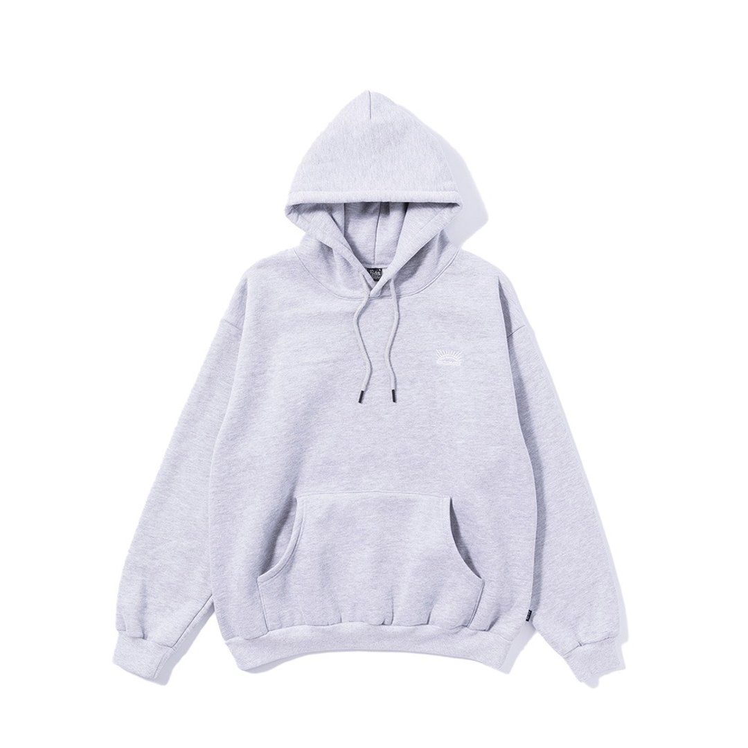 日本限定 POLER MCQUEEN HOOD 刺绣日升帽T / 灰 - 中性连帽卫衣/T 恤 - 其他材质 灰色