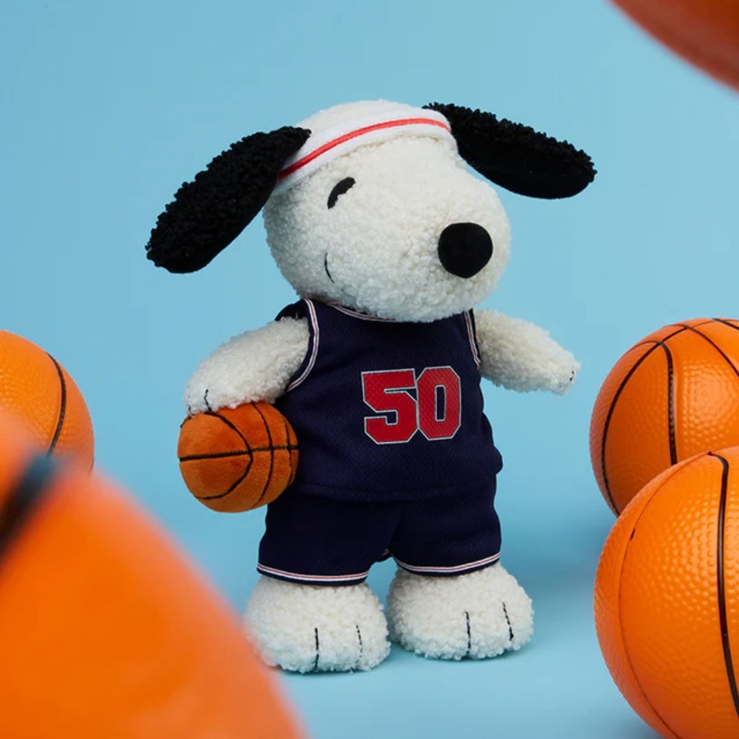 24H 快速出货 | BON TON TOYS Snoopy 史努比填充玩偶 - 篮球狗 23cm - 玩偶/公仔 - 聚酯纤维 多色