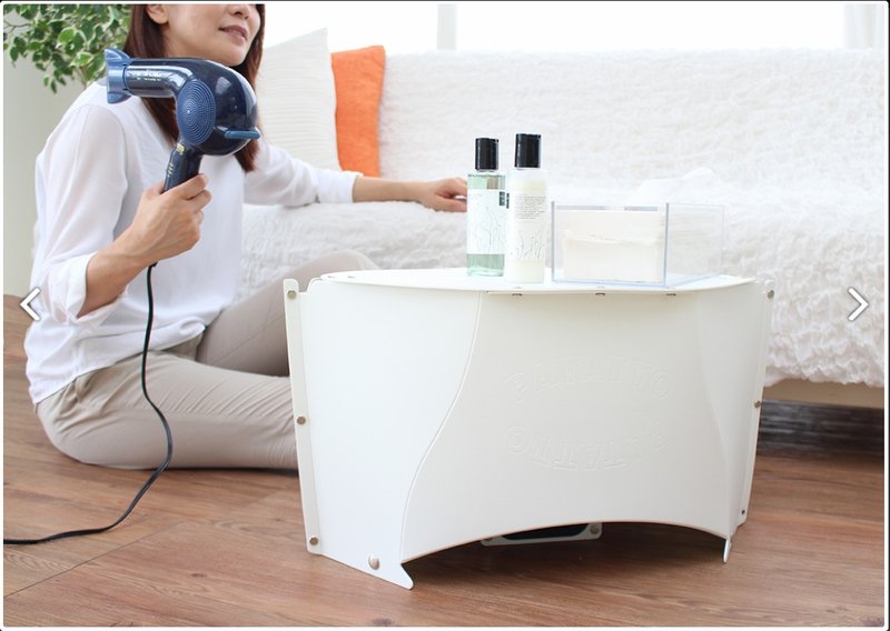 【PATATTO】日本折叠桌 TABLE MINI(小)白 轻量桌 露营桌 折叠桌 - 露营用品 - 防水材质 白色