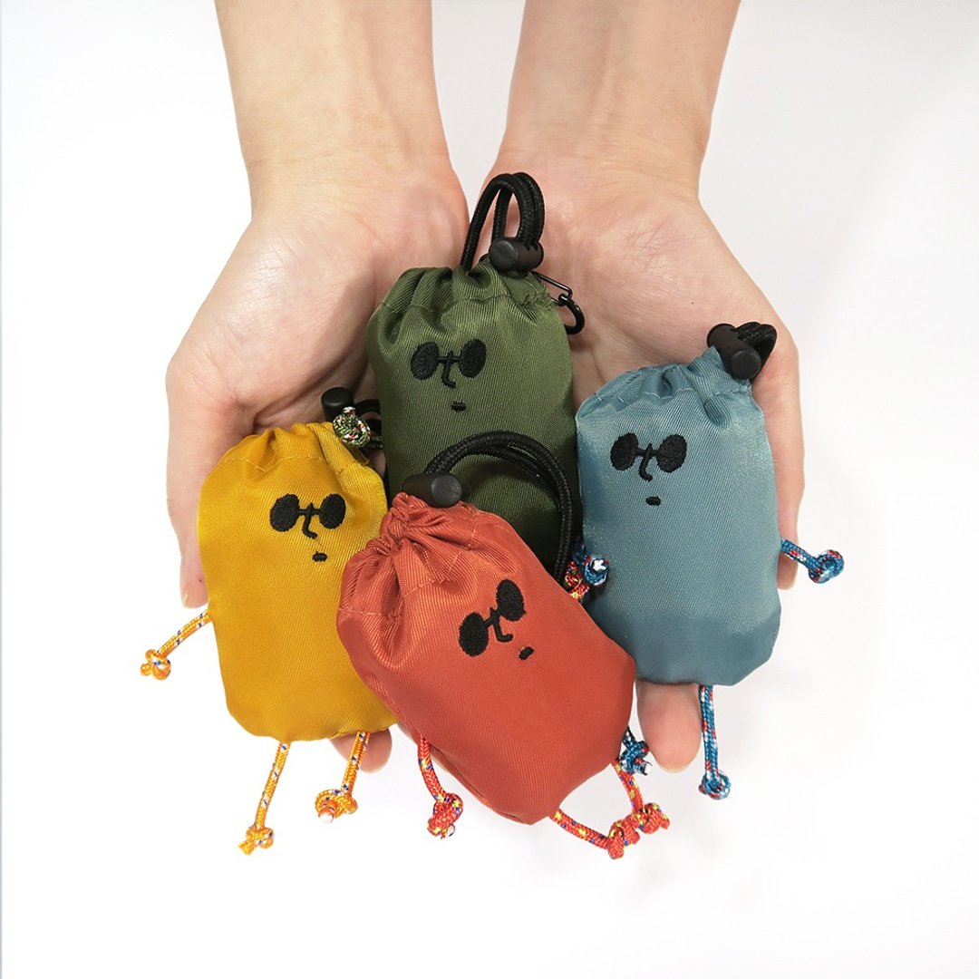 【ECO Buddy Bag】环保袋钥匙扣 5色可选 包包挂件 泼水处理 - 手提包/手提袋 - 聚酯纤维 多色