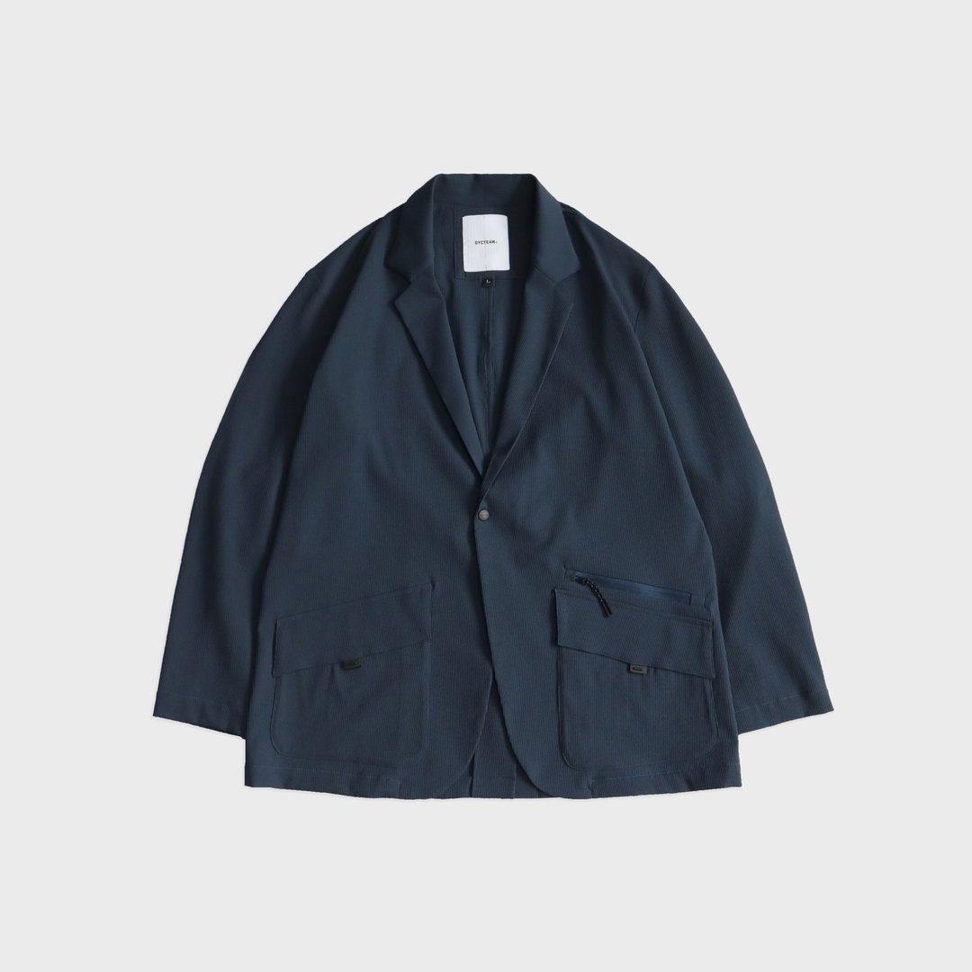 DYCTEAM - RePET Blazer (drak blue) - 男装西装外套 - 其他材质 蓝色