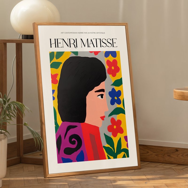 花墙侧影 / 马谛斯大师风格 挂画 画芯 海报 无框画 装饰画 - 海报/装饰画/版画 - 纸 