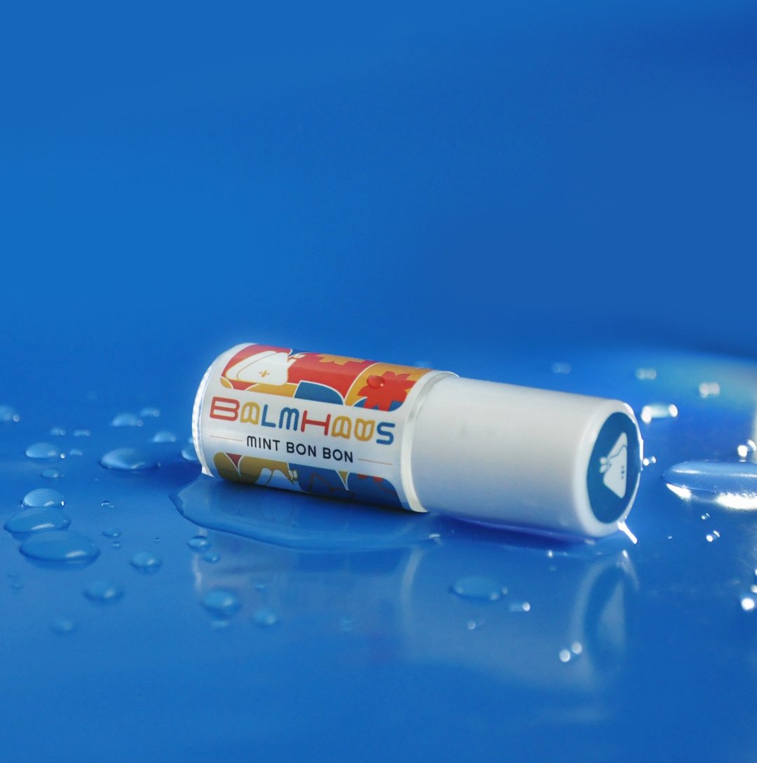 Organic Liquid roller balm | Mint bon bon 5ml - 香水/香膏 - 玻璃 白色