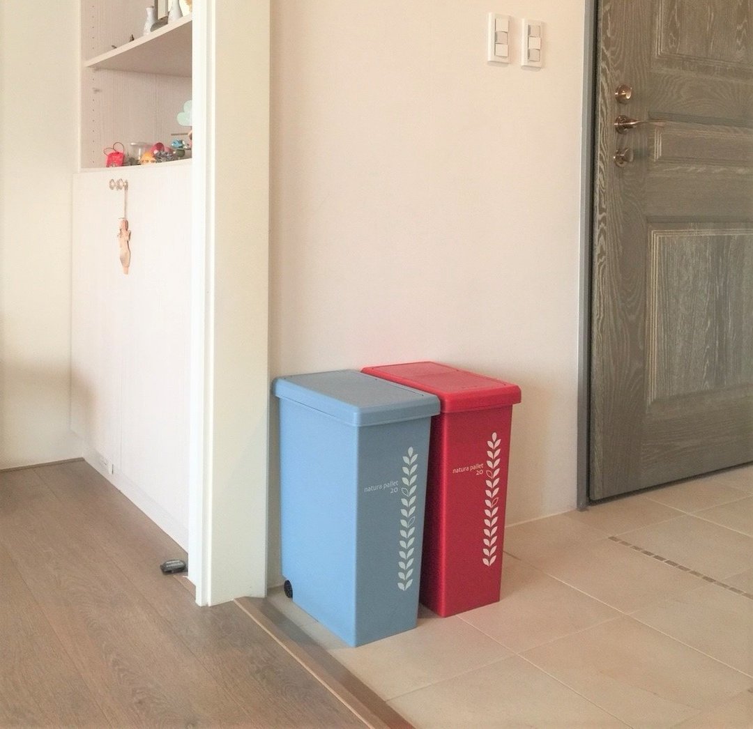 日本natura pallet 滑盖式垃圾桶 20L - 四色 - 垃圾桶 - 塑料 