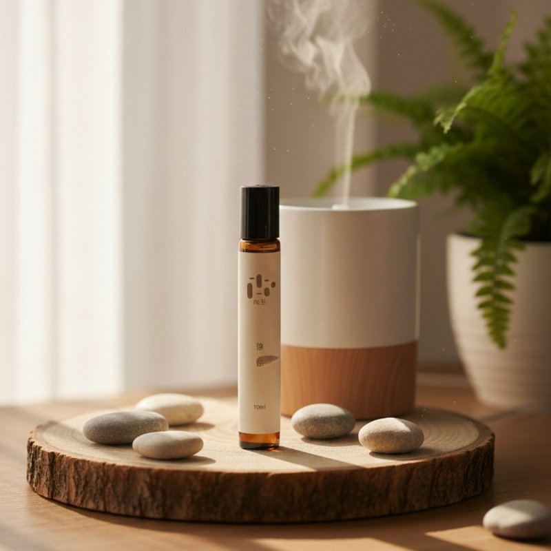 【沉稳花木】徐徐精油滚珠 - 身体护肤/按摩油 - 精油 蓝色