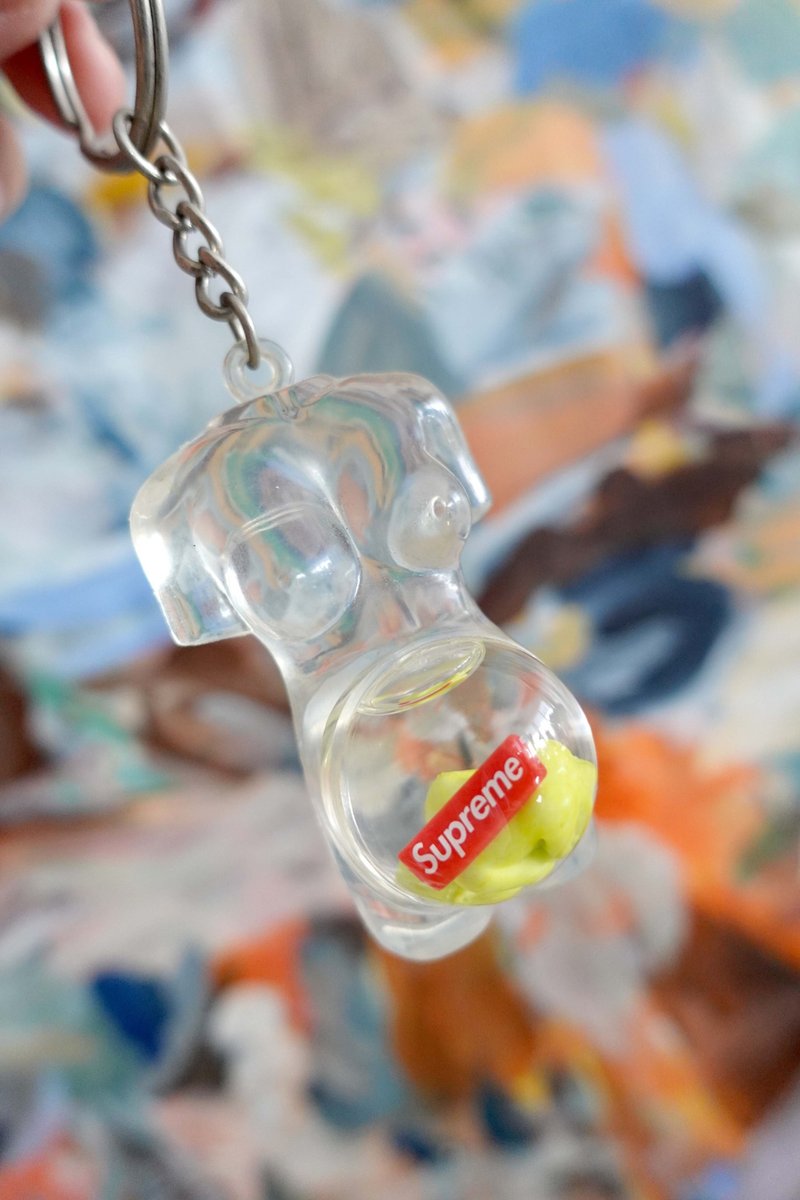 美国潮牌Supreme透明人体孕妇婴儿锁匙扣 高级二手古着珠宝首饰 - 钥匙链/钥匙包 - 塑料 透明