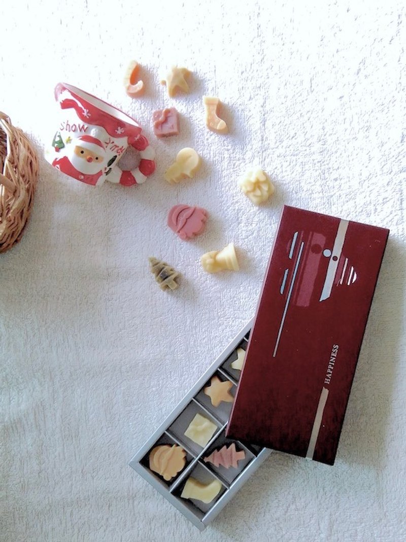 耶诞小香砖１０入礼盒 订制{天然香砖} ~圣诞节交换礼物 耶诞节礼物 - 香薰/精油/线香 - 植物．花 咖啡色