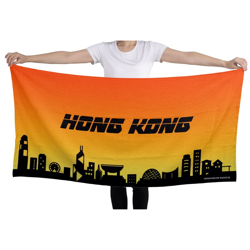 【香港维港夕阳】】单面毛巾 - 毛巾浴巾 - 其他人造纤维 多色