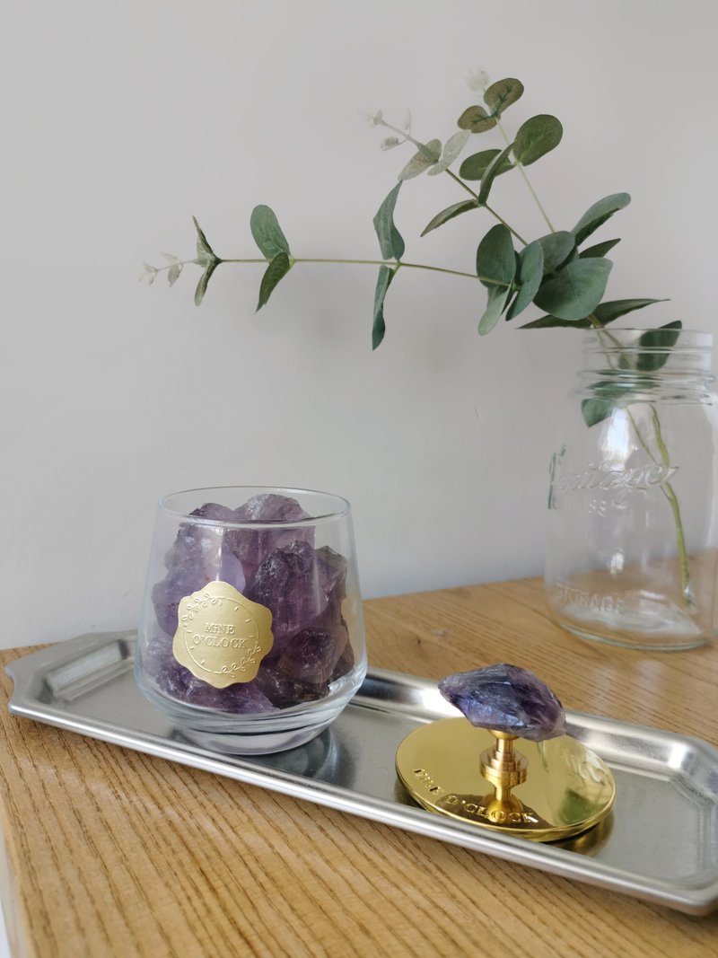 天然扩香水晶香薰 (紫水晶) 扩香原石 扩香石 - 香薰/精油/线香 - 水晶 紫色