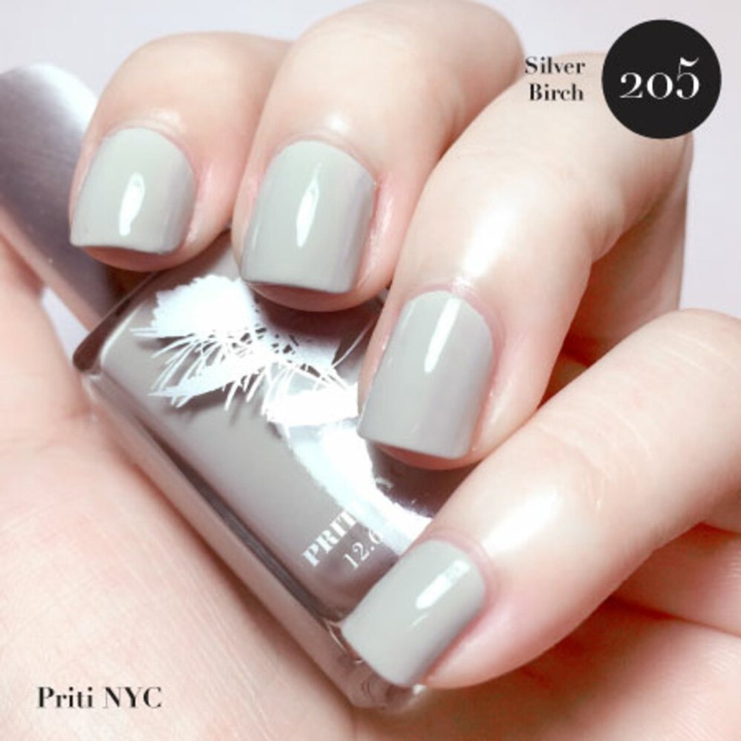 标签瑕疵出清 | 205 Silver Birch |  Priti NYC 美丽纽约 - 指甲油/指甲贴 - 颜料 灰色