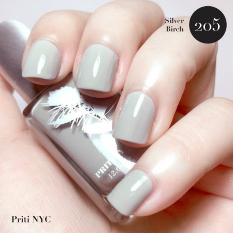 标签瑕疵出清 | 205 Silver Birch |  Priti NYC 美丽纽约 - 指甲油/指甲贴 - 颜料 灰色