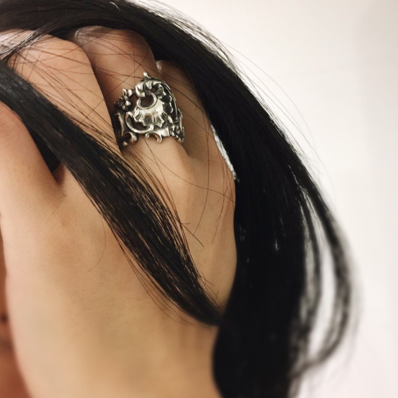 Madam Kate 手工银饰订制----我从法国来系列-海/戒指 - 戒指 - 银 银色