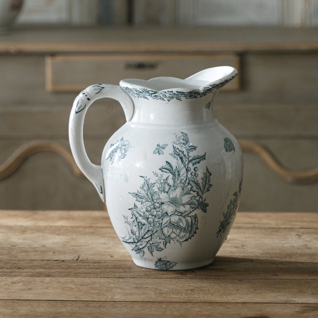 靛蓝水壶 高25.5cm - 盘子/餐盘/盘架 - 陶 
