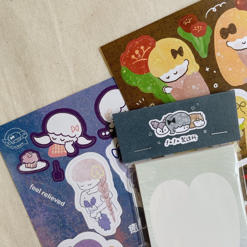 甜蜜少女 / 便签 贴纸 - 贴纸 - 纸 