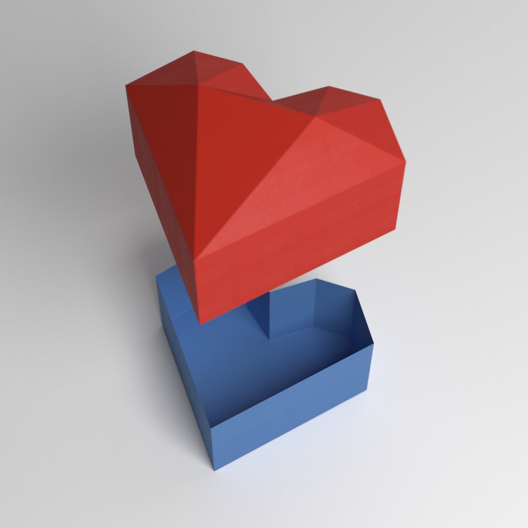 Gift Box Heart, St. Valentine's Day. Digital pdf instructions! - 其他数码商品 - 其他材质 